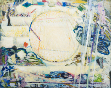 Картина под названием "The Moon Symphony" - Наталия Земляная, Подлинное произведение искусства, Масло