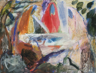 Картина под названием "Three figures" - Наталия Земляная, Подлинное произведение искусства, Другой