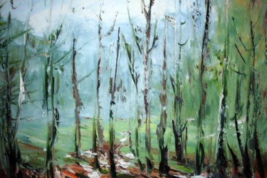 Peinture intitulée "Quatre saisons (le…" par Nataly Basarab, Œuvre d'art originale, Huile