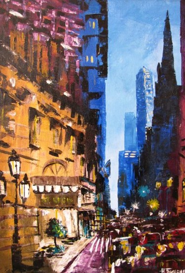 Peinture intitulée "New York" par Nataly Basarab, Œuvre d'art originale, Huile