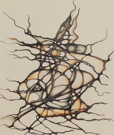 Desenho intitulada "Subconsciencia" por Natasha Flores, Obras de arte originais, Lápis