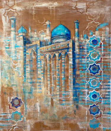 Malerei mit dem Titel "On my Silk road, Sa…" von Natasha Granata, Original-Kunstwerk, Acryl