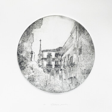 Estampas & grabados titulada "Old Madrid" por Natasha Granata, Obra de arte original, Grabado