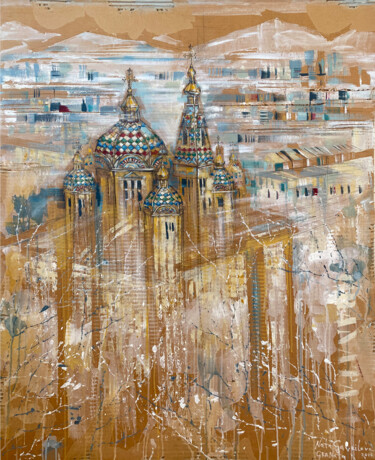 Painting titled "Ascension Cathedral…" by Natasha Granata, Original Artwork, Acrylic