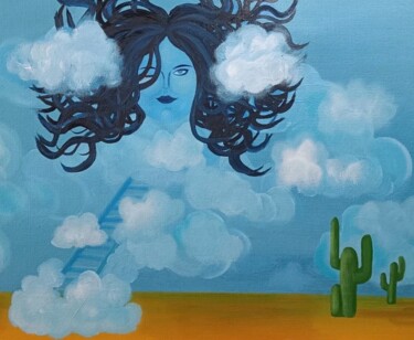 Malerei mit dem Titel "Medusa" von Natasha Kochart, Original-Kunstwerk, Öl