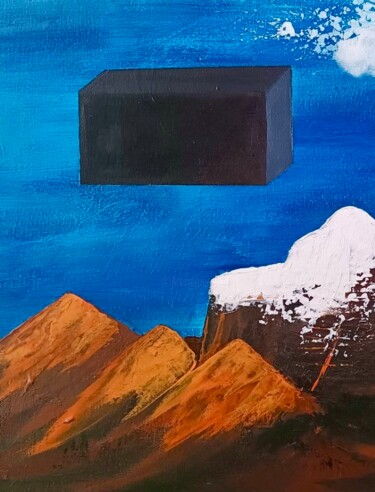 Картина под названием "Arrival or the fall…" - Natasha Kochart, Подлинное произведение искусства, Акрил