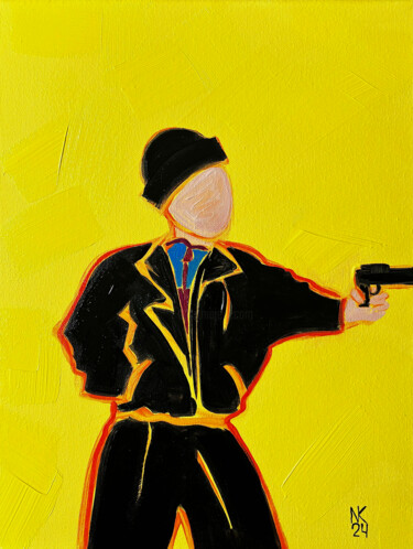 Картина под названием "Negotiations failed" - Natasha Kochart, Подлинное произведение искусства, Акрил Установлен на Деревян…