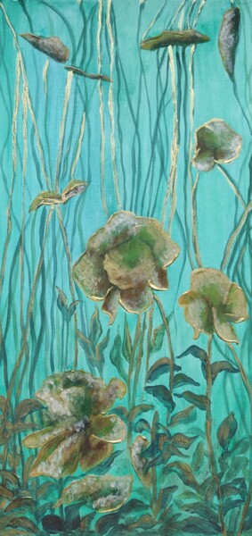 Painting titled "Underwater fantasy" by Natasha Korenek, Original Artwork, Acrylic