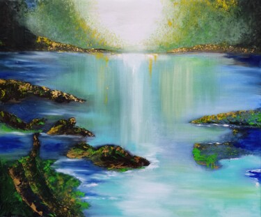 Peinture intitulée "Mystery backwater" par Natasha Korenek, Œuvre d'art originale, Huile