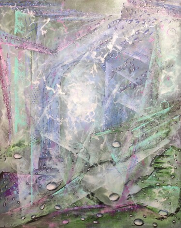 Картина под названием "Зеркала" - Natasha Korenek, Подлинное произведение искусства, Масло Установлен на Деревянная рама для…