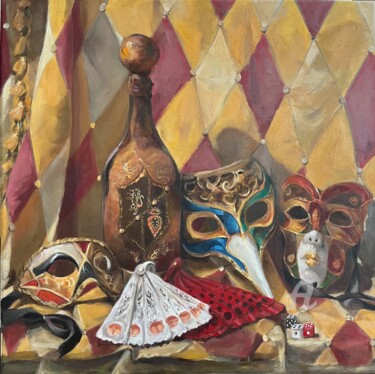 Pintura intitulada "The Carnival Is Over" por Natasha Kuryshin, Obras de arte originais, Óleo