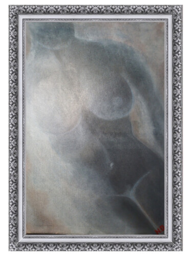 Painting titled "memories that fade" by Natasha Orlova, Original Artwork, Oil Mounted on Wood Stretcher frame