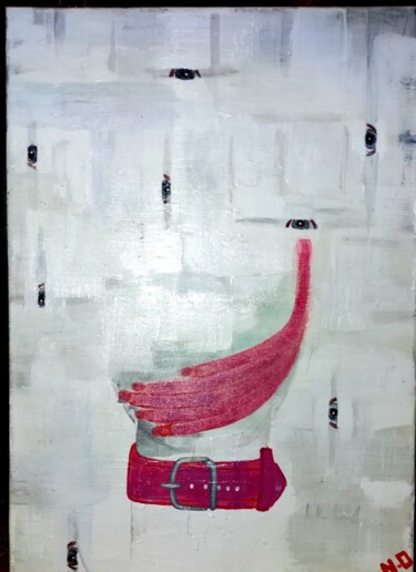 Pittura intitolato """ WALL OF SILENCE…" da Natasha Orlova, Opera d'arte originale, Acrilico Montato su Telaio per barella i…