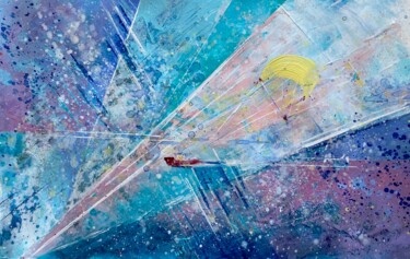 Malerei mit dem Titel "Waterbird" von Natasha Zhukova, Original-Kunstwerk, Acryl
