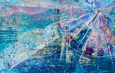 「Lights of Batumi」というタイトルの絵画 Natasha Zhukovaによって, オリジナルのアートワーク, アクリル