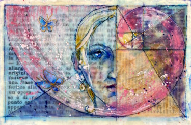 Malerei mit dem Titel "Mindfulness" von Natasha Zhukova, Original-Kunstwerk, Enkaustik