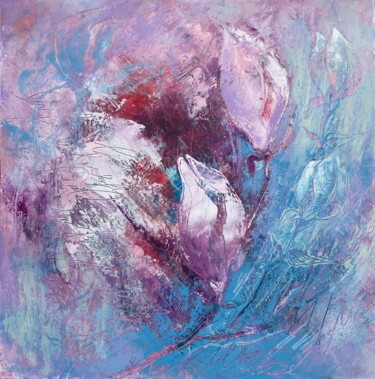 Pintura intitulada "In the magnolia gar…" por Natasha Zhukova, Obras de arte originais, Cera