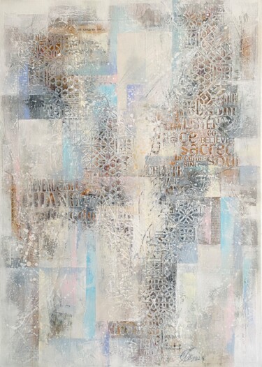 Картина под названием "Grace" - Natasha Zhukova, Подлинное произведение искусства, Акрил Установлен на Деревянная рама для н…