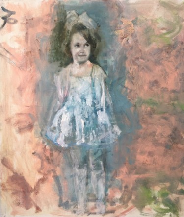 Картина под названием "Девочка" - Natalia Rosenbaum, Подлинное произведение искусства, Масло