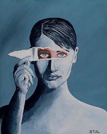 Painting titled "Glimpse to the soul" by Natasha Tatta, Original Artwork