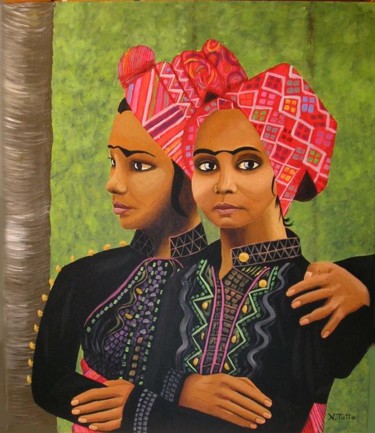 Schilderij getiteld "Women of Ramon Obus…" door Natasha Tatta, Origineel Kunstwerk