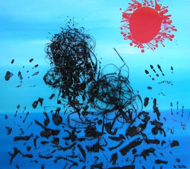 Painting titled "Pollution" by Natasha Tatta, Original Artwork