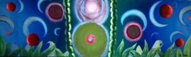 Painting titled "field of planets" by Natasha Tatta, Original Artwork