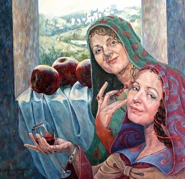 Картина под названием "Without a name" - Shtainfeld-Borovkov Nataly, Подлинное произведение искусства, Масло