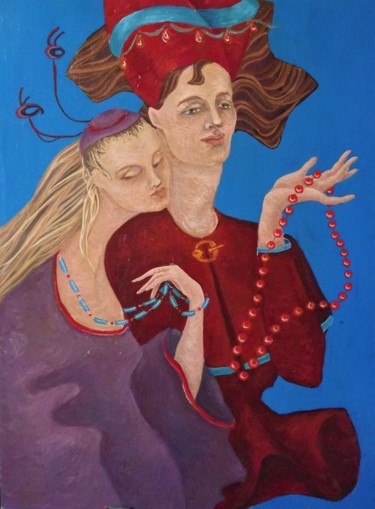 Картина под названием "Fantasy" - Shtainfeld-Borovkov Nataly, Подлинное произведение искусства, Масло