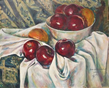 Картина под названием "Apples" - Shtainfeld-Borovkov Nataly, Подлинное произведение искусства, Масло