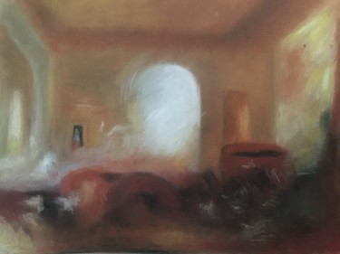 Dessin intitulée "d’ après Turner « i…" par Nathalie De Courrèges, Œuvre d'art originale, Pastel