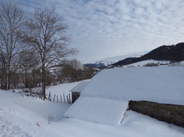 Photographie intitulée "Manteau de neige" par Nathalie De Courrèges, Œuvre d'art originale
