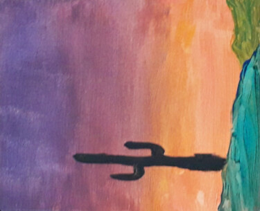 Pintura titulada "Crepuscule" por Nate, Obra de arte original, Acrílico