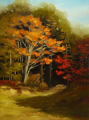 Painting titled "Afternoon Light" by Nathan Gagner, Original Artwork