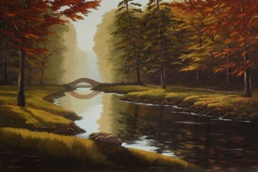 Painting titled "Peaceful Serenity" by Nathan Gagner, Original Artwork