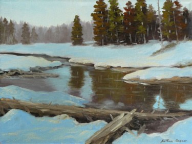 Painting titled "Winter Haven" by Nathan Gagner, Original Artwork