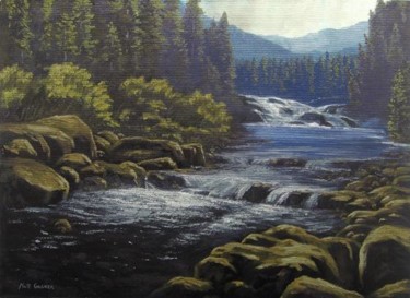 Painting titled "Northern Escape" by Nathan Gagner, Original Artwork