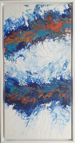 Картина под названием "HAIKU ICEBERG" - Natha, Подлинное произведение искусства, Акрил Установлен на Деревянная рама для нос…