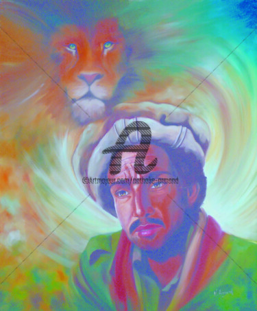 Peinture intitulée "Massoud" par Nathalie Armand, Œuvre d'art originale, Huile