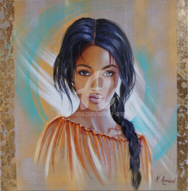 Painting titled "Gélila" by Nathalie Armand, Original Artwork, Acrylic