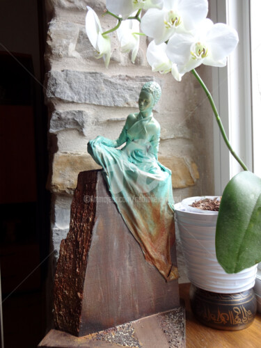 Skulptur mit dem Titel "orchidee.jpg" von Nathalie Armand, Original-Kunstwerk, Gemischte Medien