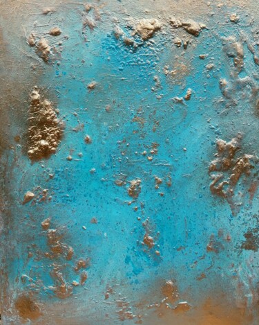 Картина под названием "Le ciel bleu" - Nathalie Barbes, Подлинное произведение искусства, Акрил