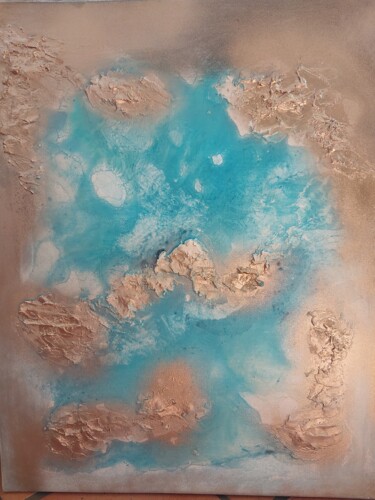Ζωγραφική με τίτλο "Tourbillon du ciel" από Nathalie Barbes, Αυθεντικά έργα τέχνης, Ακρυλικό