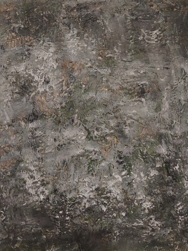 Peinture intitulée "Forêt enneigée" par Nathalie Barbes, Œuvre d'art originale, Acrylique