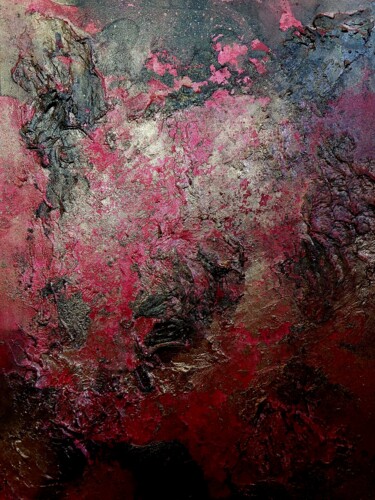 Pittura intitolato "Etna" da Nathalie Barbes, Opera d'arte originale, Acrilico