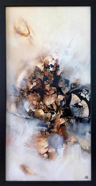 Painting titled "« Collision »" by Nathalie Bardyn, Original Artwork, Acrylic