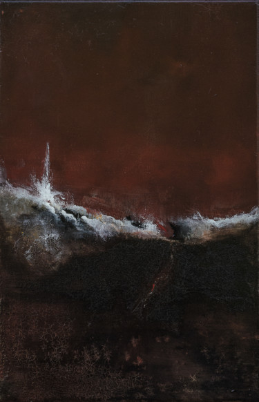 Painting titled "magma.jpg" by Nathalie Bardyn, Original Artwork, Acrylic