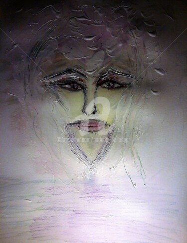 Painting titled "CEUX QUI PARTENT." by Nathalie Bellanger, Original Artwork, Acrylic