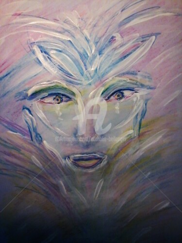 Dessin intitulée "MILLE VIES A T' AIM…" par Nathalie Bellanger, Œuvre d'art originale, Pastel
