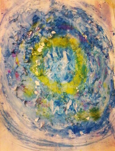 Painting titled "L 'UNIVERS." by Nathalie Bellanger, Original Artwork, Chalk